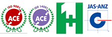 ISO 9001 / 14001 / 45001 로고 이미지