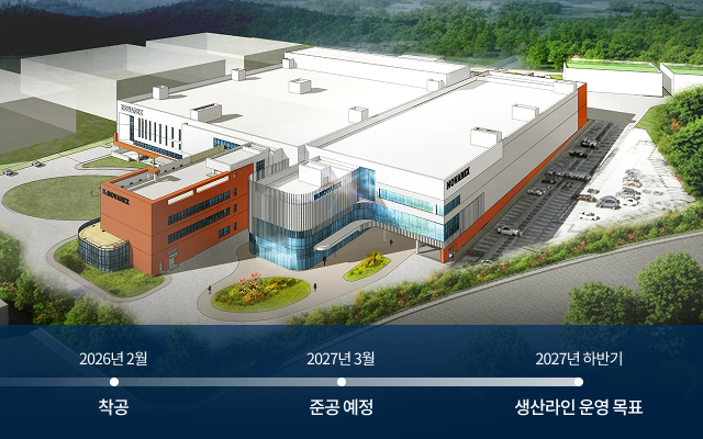 오송2공장 신축 (2026년 2월 착공 → 2027년 3월 준공 예정 → 2027년 하반기 생산라인 운영 목표)